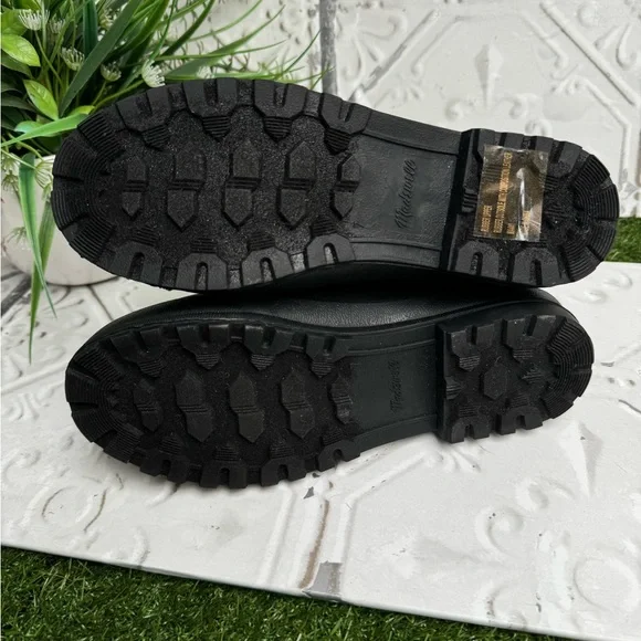 MADEWELL Rubber black chelsea Rain Boots women’s size 7 new - Picture 10 of 15